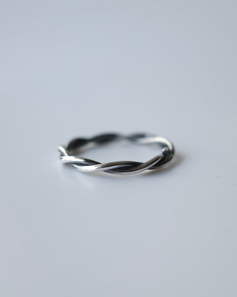 huge rope ring (silver925)