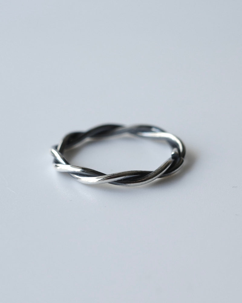 huge rope ring (silver925)