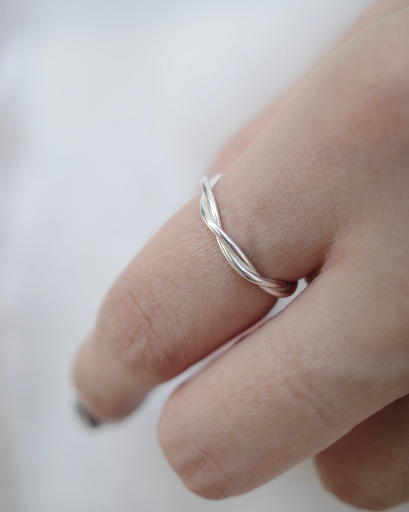 huge rope ring (silver925)