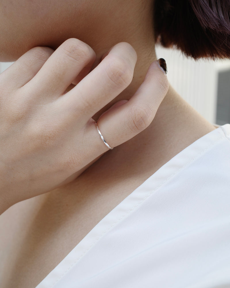 simple cut ring (silver925)