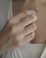 thin rope ring (silver925)