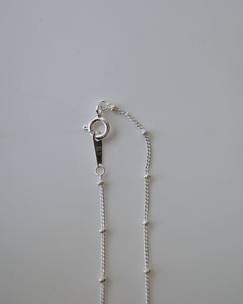 equally ball necklace (silver925)