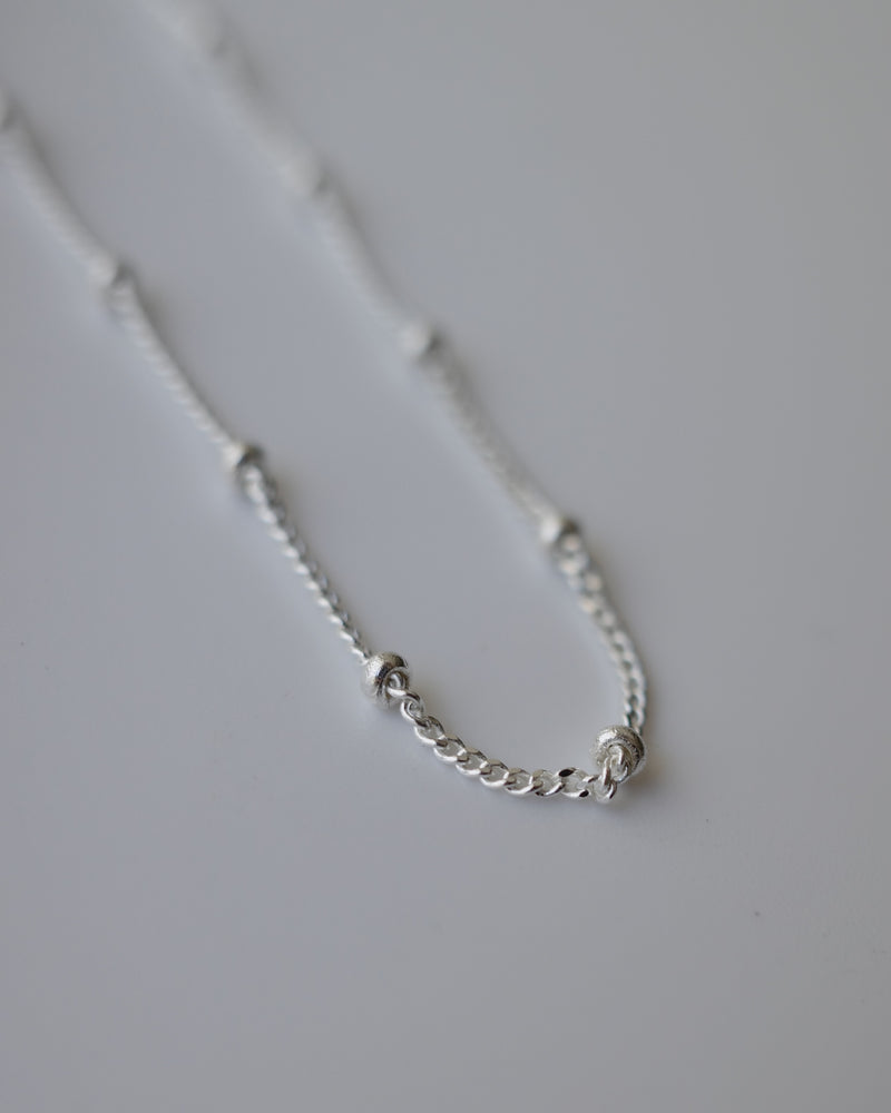 equally ball necklace (silver925)