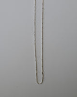 glitter ball chain necklace (silver925)