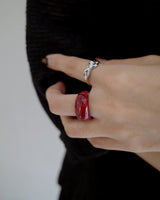 plump marble ring