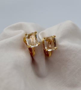 square jewel earring